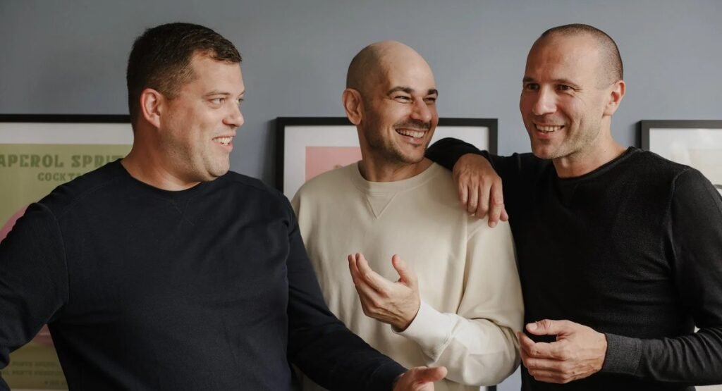 Daytona CEO Ivan Burazin with co-founders Goran Draganic and Vedran Jukic