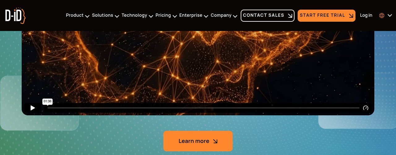 D-ID homepage screenshot