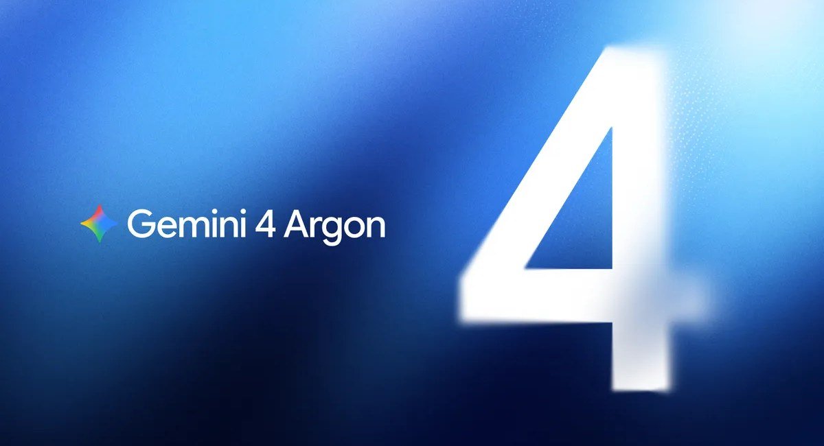 Official Google key art for Gemini 4 Argon, the new flagship AI model