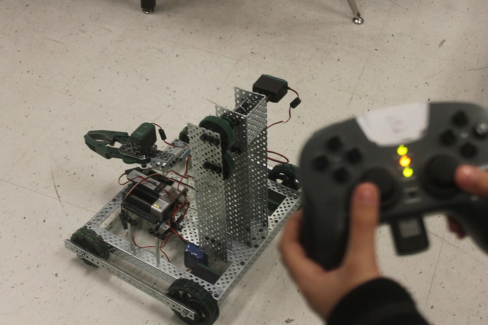 A remote-controlled robotic machine